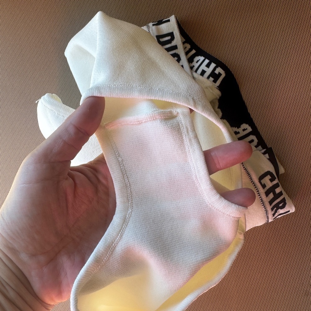 Christian Dior J’adior Briefs White Stretch Viscose Size M - Picture 10 of 12